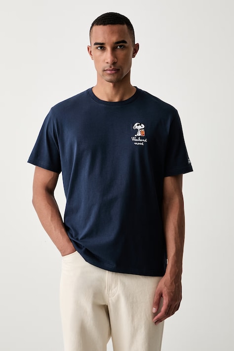 MC2 Saint Barth T-shirt męski bawełniany PORTOFINO granatowy POT0001