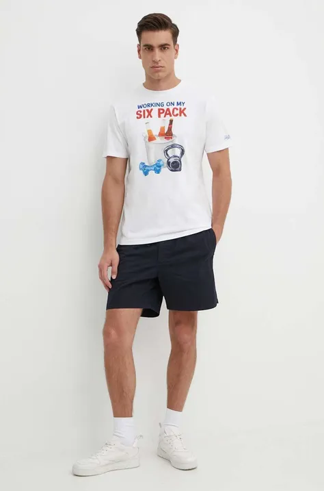 Хлопковая футболка MC2 Saint Barth мужской с принтом