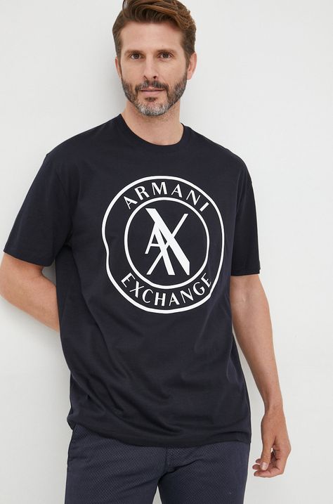 Armani Exchange t-shirt bawełniany 3LZTLC.ZJ9AZ