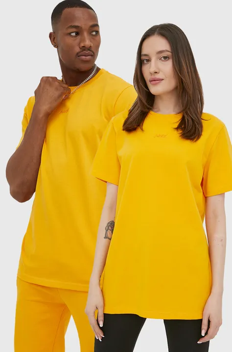 Bavlnené tričko Arkk Copenhagen oranžová farba, jednofarebný