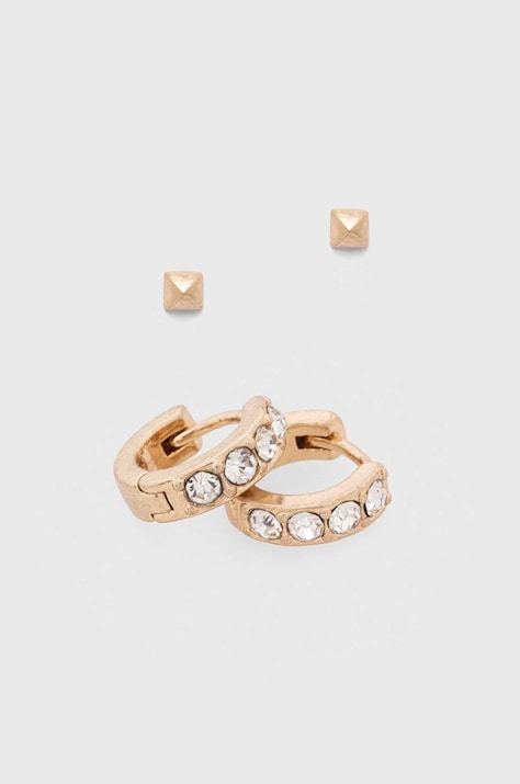 Srebrni uhani AllSaints 2-pack