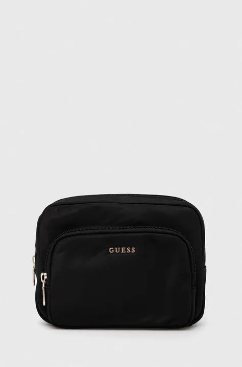 Kozmetická taška Guess čierna farba