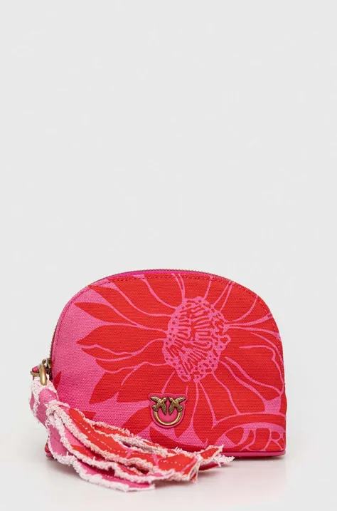 Τσάντα καλλυντικών Pinko χρώμα: κόκκινο
