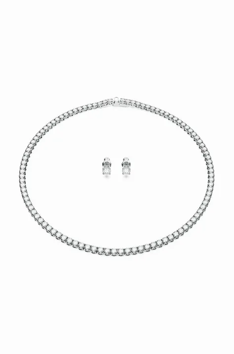 Náušnice a náhrdelník Swarovski 5647730 RE MATRIX