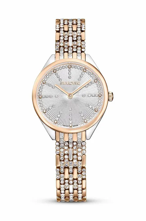 Swarovski zegarek ATTRACT damski kolor srebrny