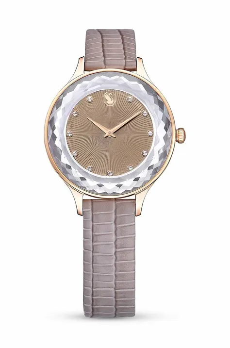 Swarovski zegarek OCTEA NOVA damski kolor brązowy