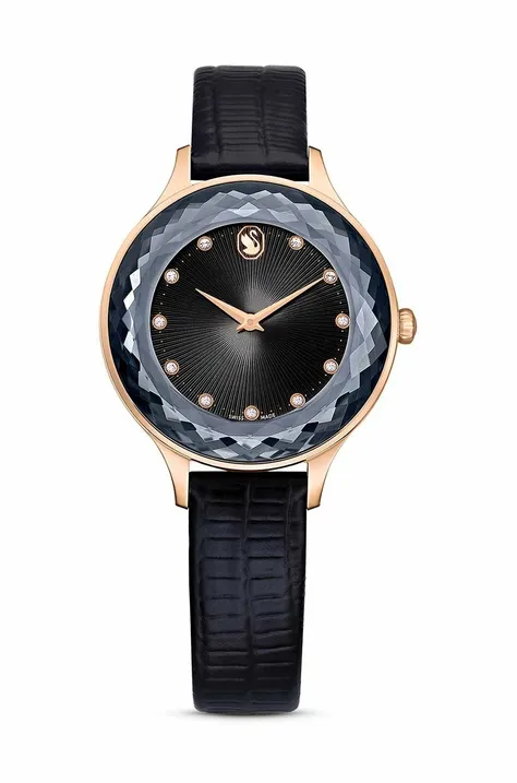 Годинник Swarovski OCTEA NOVA жіночий колір чорний