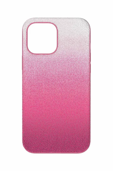 Puzdro na mobil Swarovski 5650836 HIGH 13 PRO MAX ružová farba