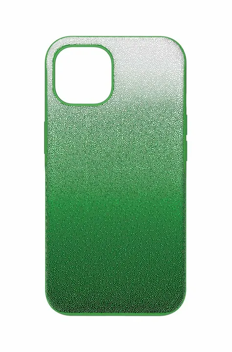 Swarovski etui na telefon IPhone 14 kolor zielony