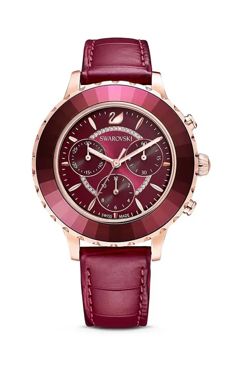 Ρολόι Swarovski OCTEA LUX CHRONO χρώμα: ροζ