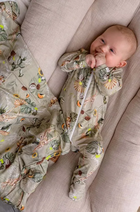 Pokrivač za povijanje beba od bambusa Jamiks ZANE
