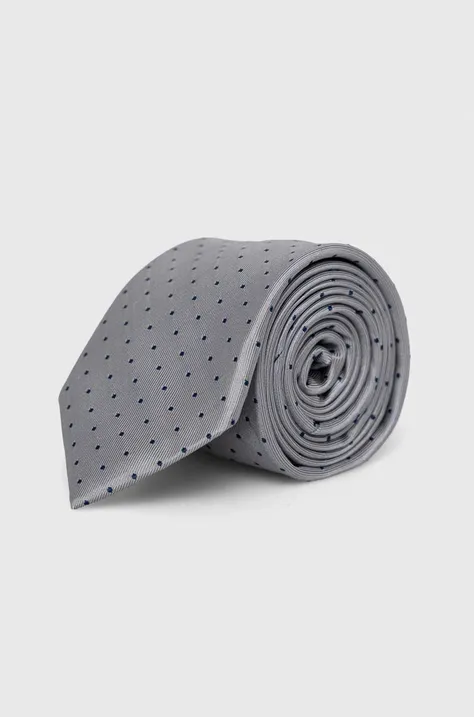 Шовковий галстук Michael Kors колір сірий