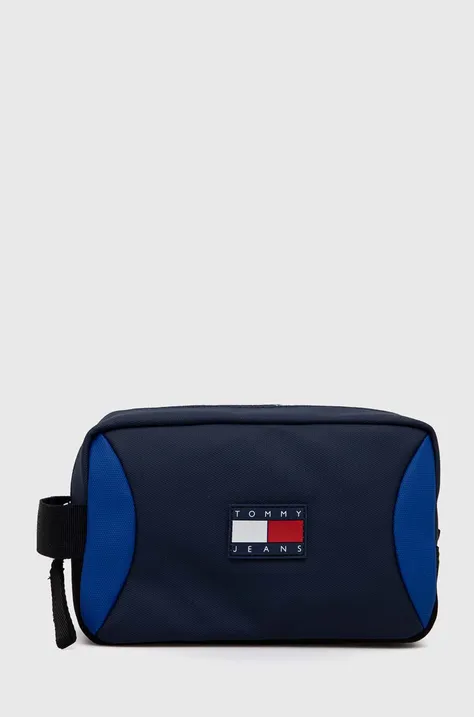 Kozmetična torbica Tommy Jeans mornarsko modra barva