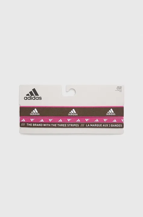 Κορδέλες προπόνησης adidas Performance 3-pack χρώμα: ροζ