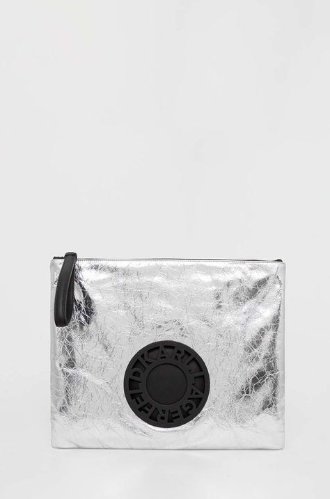 Δερμάτινη τσάντα συμπλέκτη Karl Lagerfeld