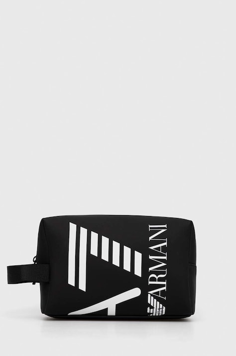 Νεσεσέρ καλλυντικών EA7 Emporio Armani χρώμα: μαύρο