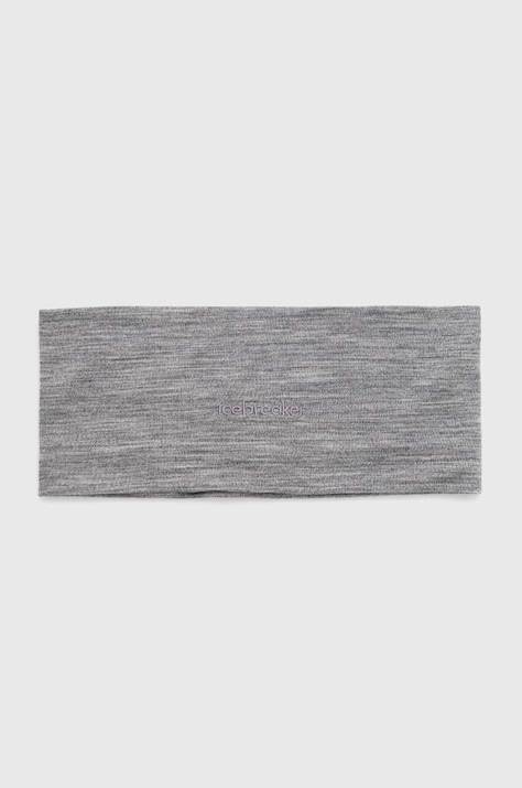 Icebreaker opaska na głowę Cool-Lite Merino Flexi kolor szary
