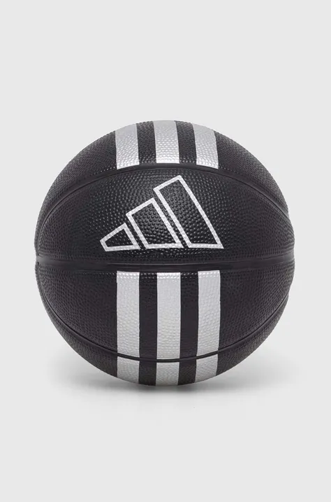 Žoga adidas Performance 3-Stripes Rubber Mini črna barva