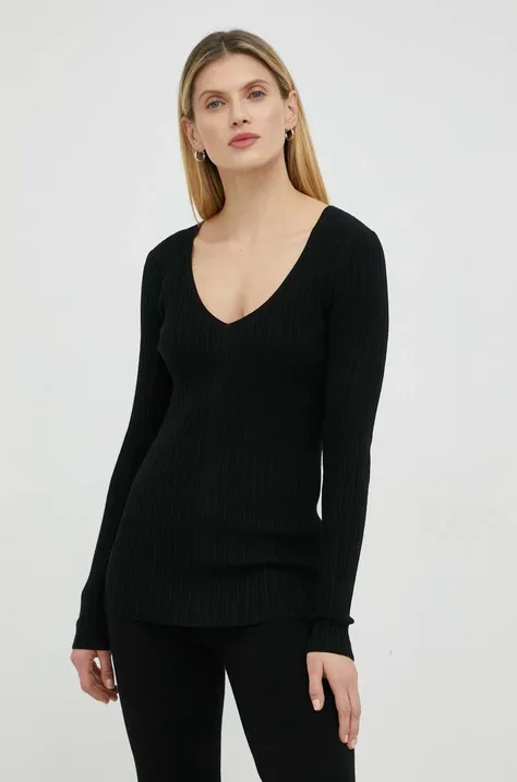 By Malene Birger sweter wełniany damski kolor czarny
