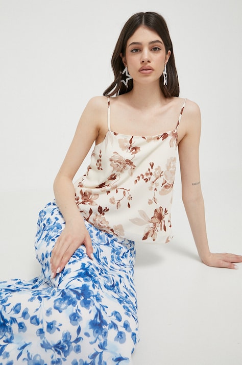 Bluza Abercrombie & Fitch za žene, boja: smeđa, s uzorkom