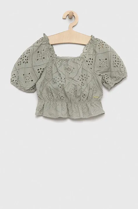 Детска памучна блуза Guess