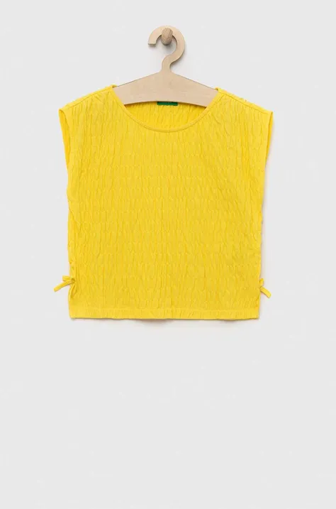 Блузка United Colors of Benetton колір жовтий