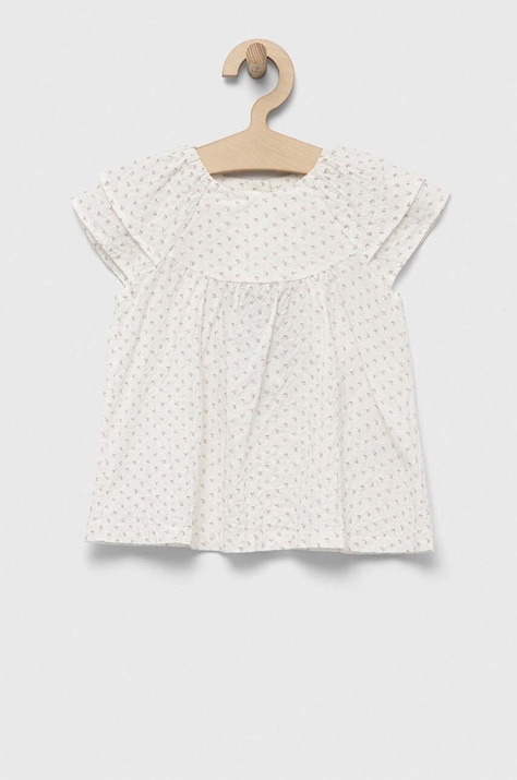 United Colors of Benetton bluza copii culoarea alb, modelator