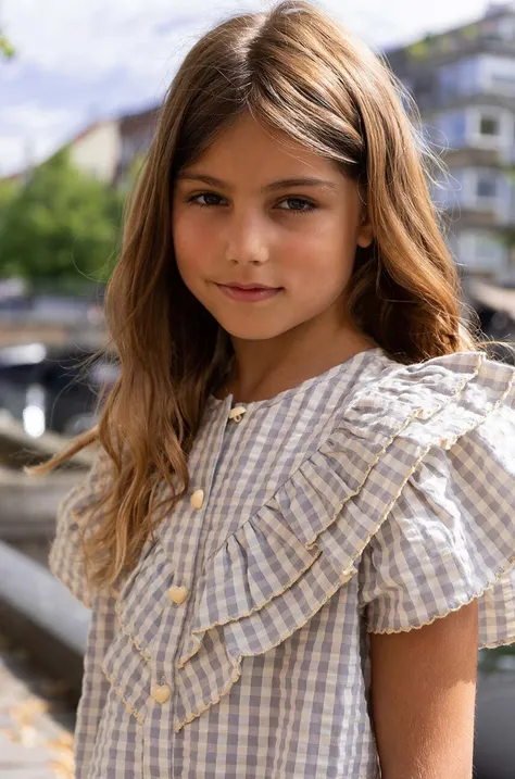 Детска памучна блуза Konges Sløjd