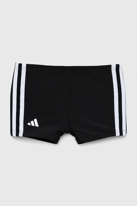 Detské plavky adidas Performance 3S čierna farba