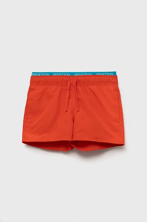 Dječje kratke hlače za kupanje United Colors of Benetton boja: crvena