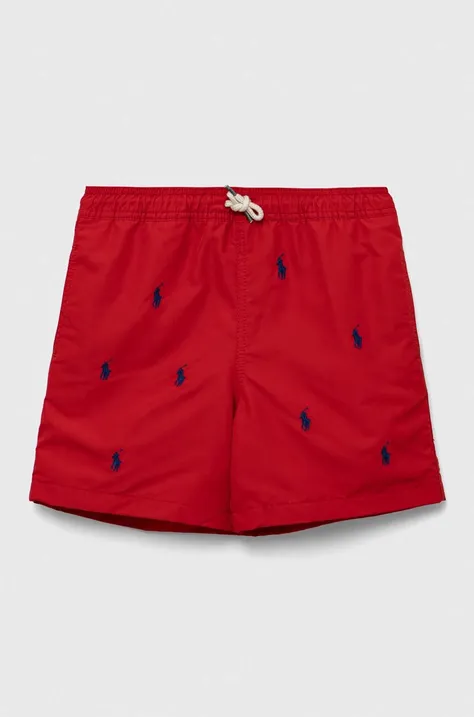 Dječje kratke hlače za kupanje Polo Ralph Lauren boja: crvena