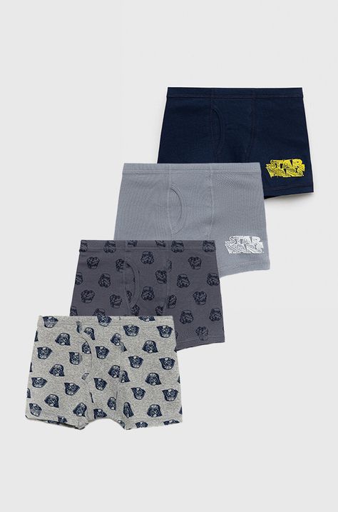 Dětské bavlněné boxerky GAP x Star Wars 4-pack