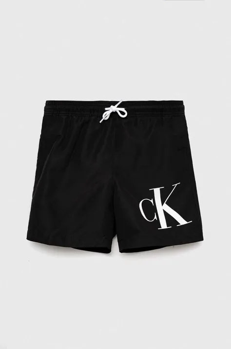 Дитячі шорти для плавання Calvin Klein Jeans колір чорний
