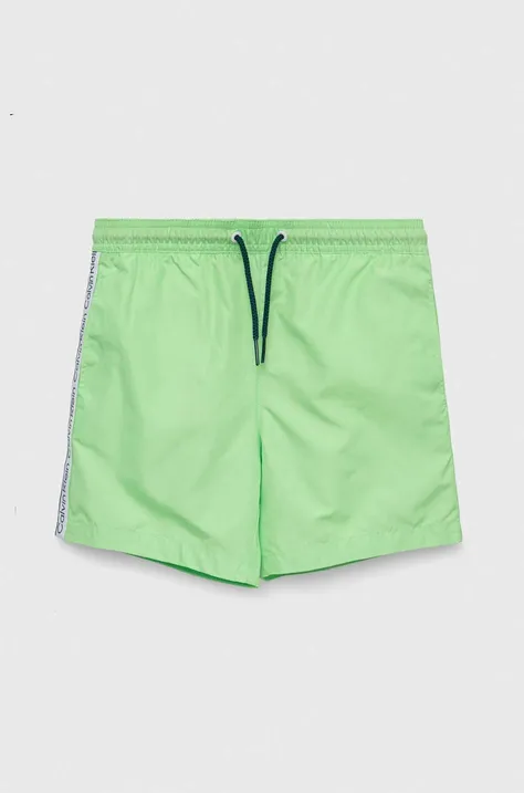 Дитячі шорти для плавання Calvin Klein Jeans колір зелений