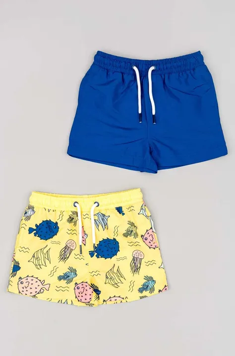 Kratke hlače za kupanje za bebe zippy 2-pack boja: žuta
