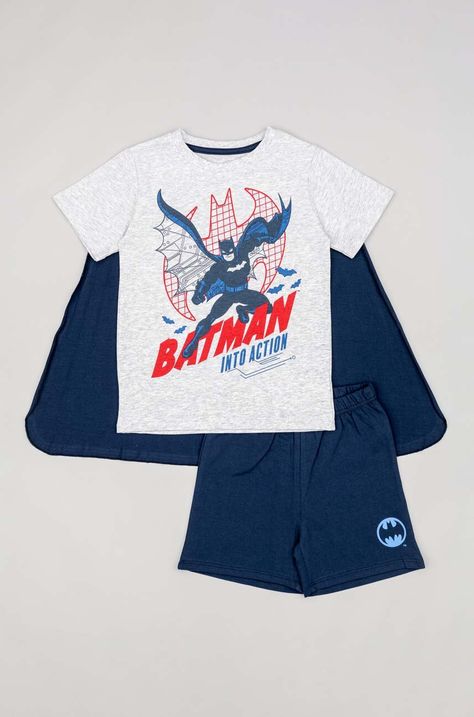 zippy piżama bawełniana dziecięca x Batman