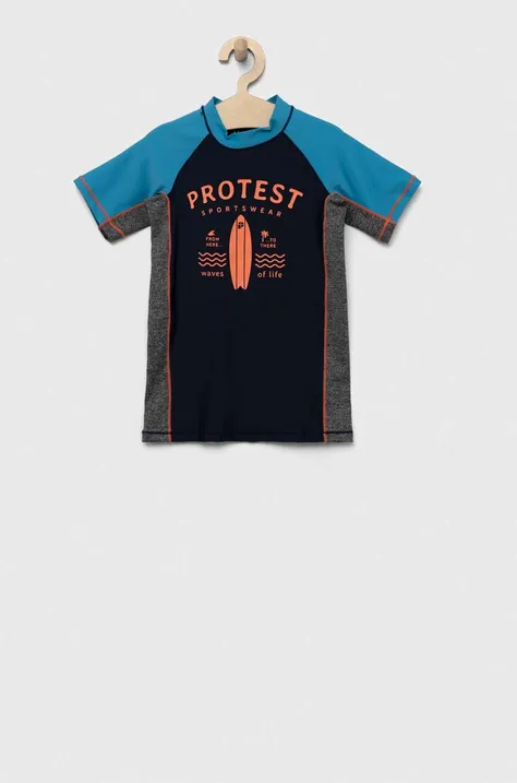 Majica kratkih rukava za kupanje za djecu Protest PRTAKINO JR boja: tamno plava
