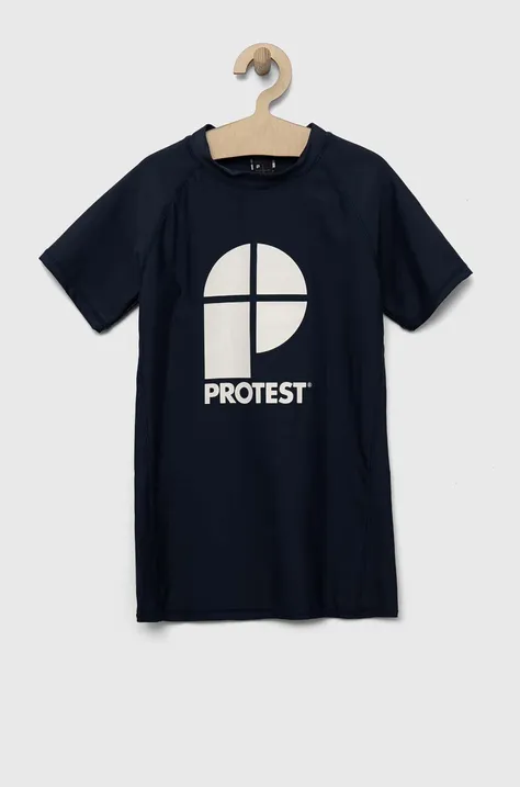 Otroška kratka majica Protest PRTBERENT JR mornarsko modra barva