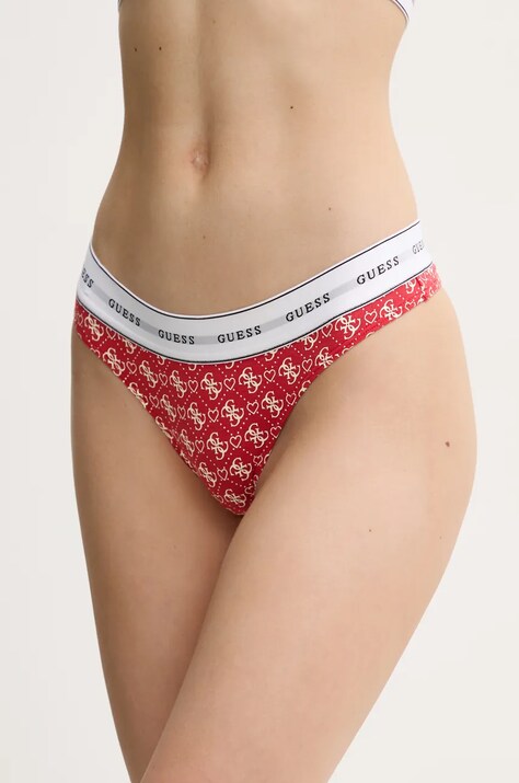 Tanga Guess CARRIE červená barva, O97E04 KBOE1