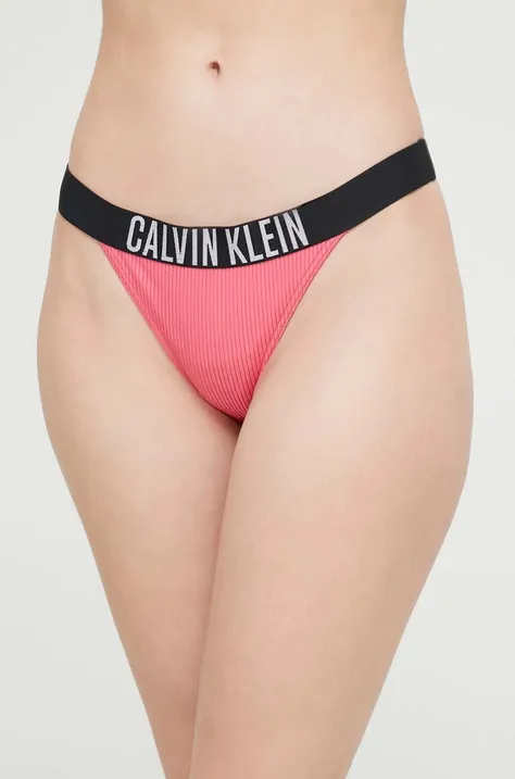 Долнище на бански тип бразилиана Calvin Klein в лилаво