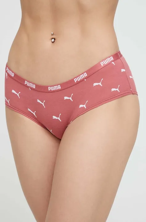Nohavičky Puma 2-pak ružová farba