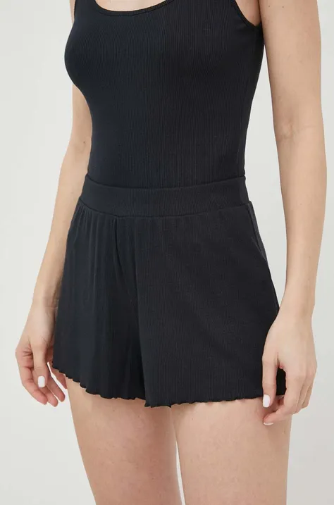 Abercrombie & Fitch szorty piżamowe damskie kolor czarny