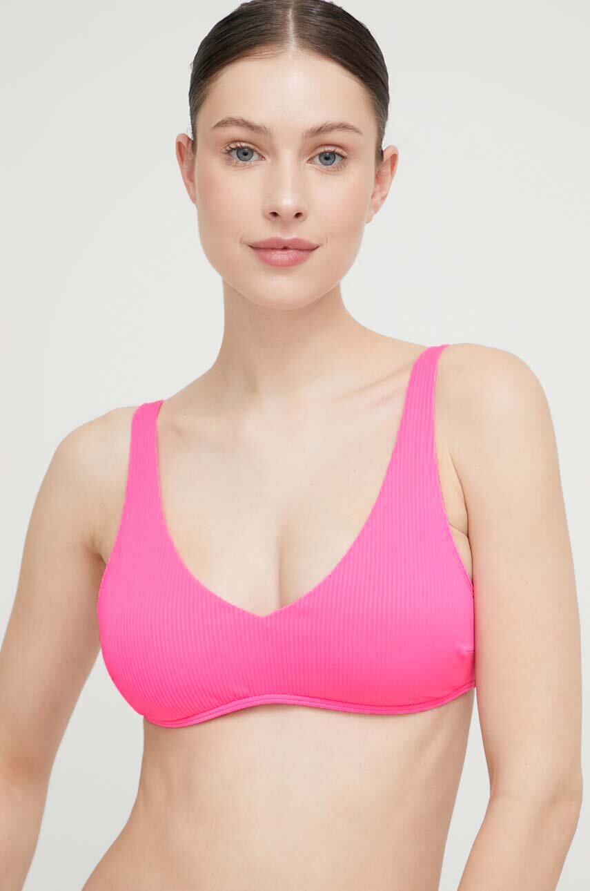 Bikini top Hollister Co. χρώμα: ροζ