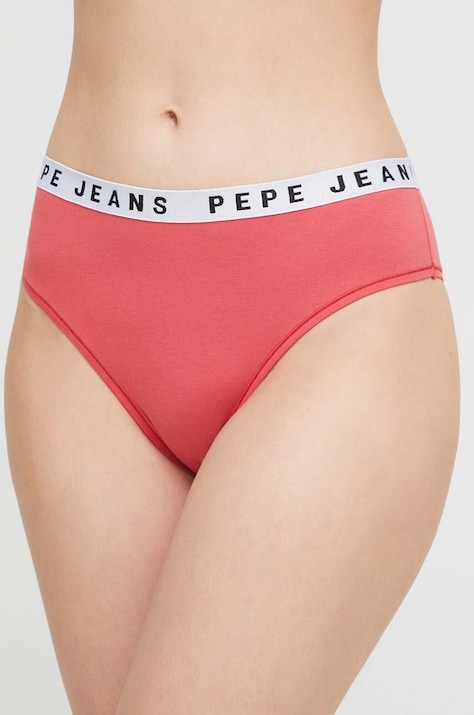 Pepe Jeans brazyliany Solid Brazilian kolor czerwony