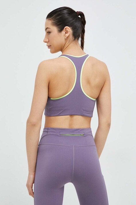 Спортивний бюстгальтер The North Face Movmynt — SS23-BID0MK, фіолетовий — фото 3