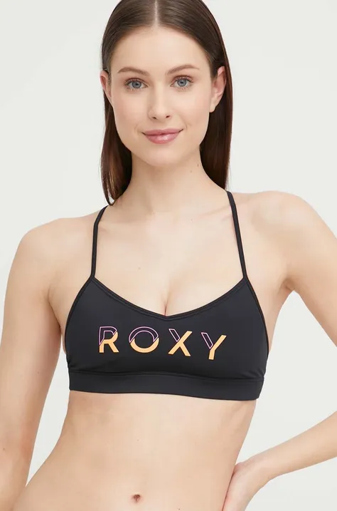Kupaći grudnjak Roxy boja: bijela, lagano učvršćene košarice