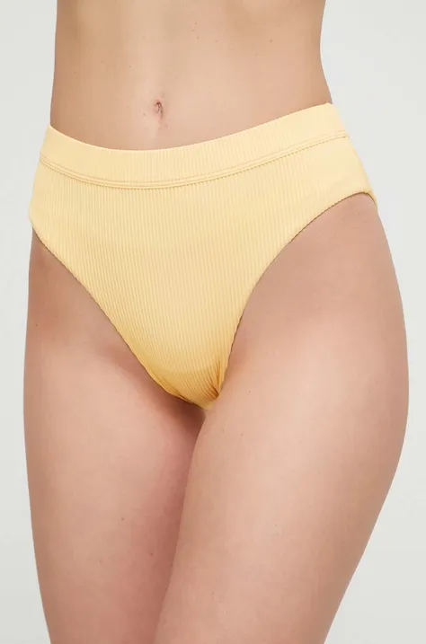Plavkové nohavičky Roxy žltá farba