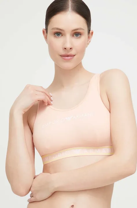 Emporio Armani Underwear biustonosz kolor różowy