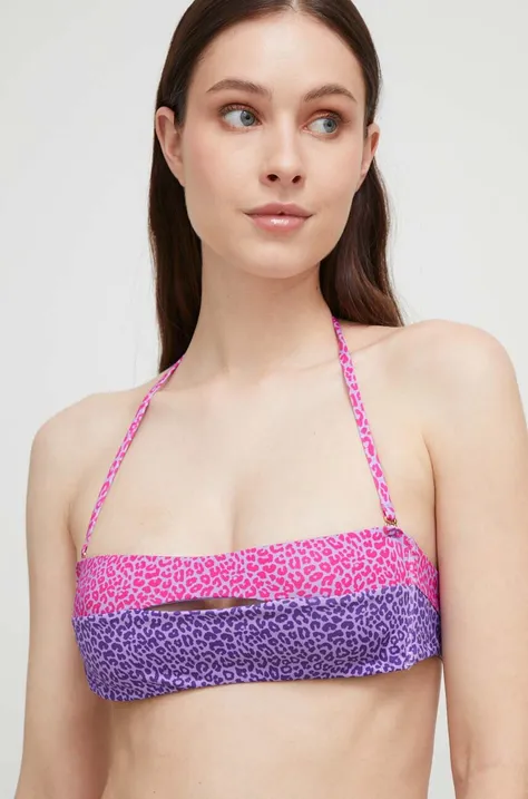 Bikini top United Colors of Benetton χρώμα: μοβ