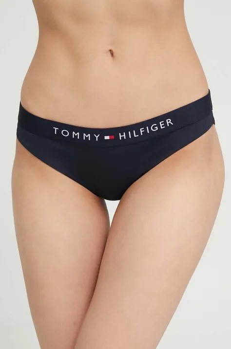 Plavkové nohavičky Tommy Hilfiger tmavomodrá farba